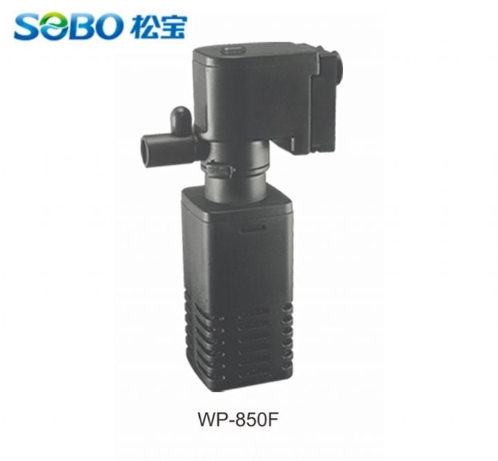 Sobo WP-850F Kompakt Akvaryum İç Filtre - 400 L/H 4W Oksijen Destekli