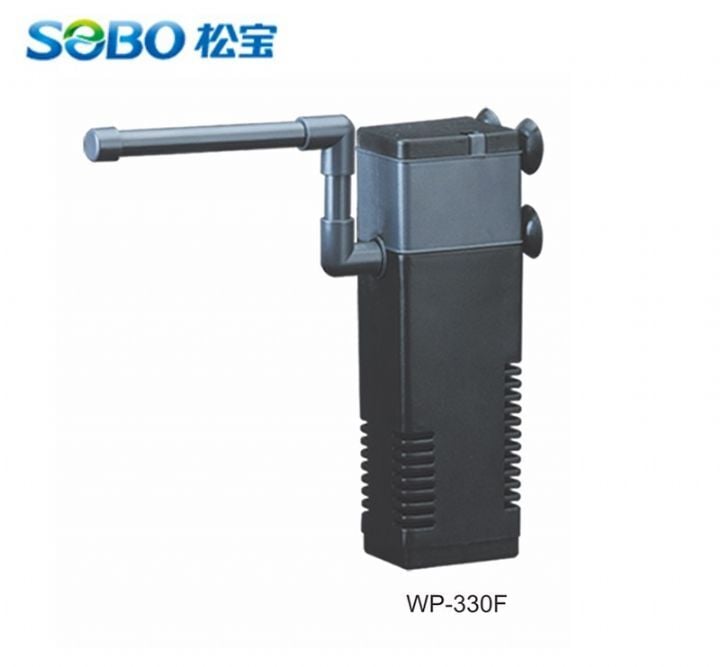 Sobo WP-330F Akvaryum İç Filtre - 600 L/H 12W Şelale Aparatlı Su Temizleyici