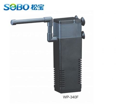 Sobo WP-340F Akvaryum İç Filtre - 800 L/H 15W Şelale Aparatlı Su Temizleyici