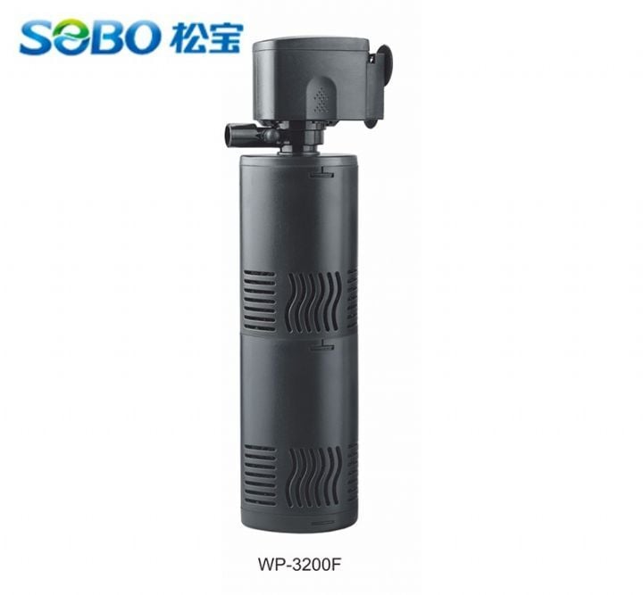 Sobo WP-2000F Akvaryum İç Filtre - 880 L/H 20W Çift Hazneli Su Temizleyici