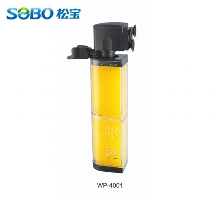 Sobo WP-4001 Akvaryum İç Filtre - 2000 L/H 30W Şeffaf Gövdeli Su Temizleyici