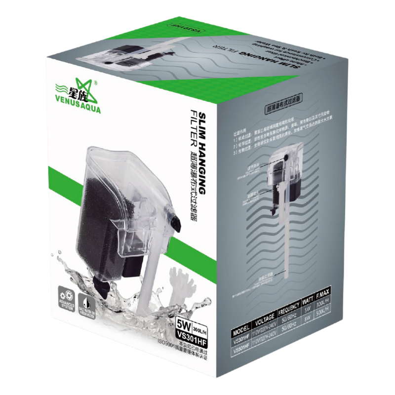 Venusaqua VS-301HF Akvaryum Askı Şelale Filtre - 300 L/H