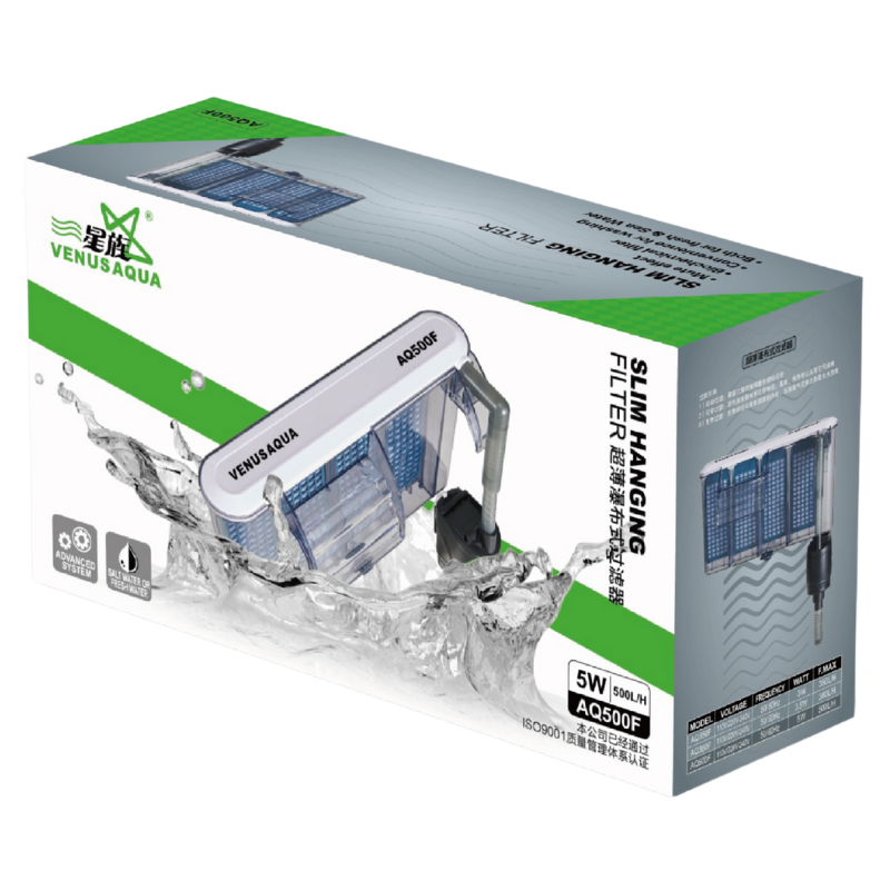 Venusaqua AQ-500 Akvaryum Askı Şelale Filtre - 500 L/H 5W
