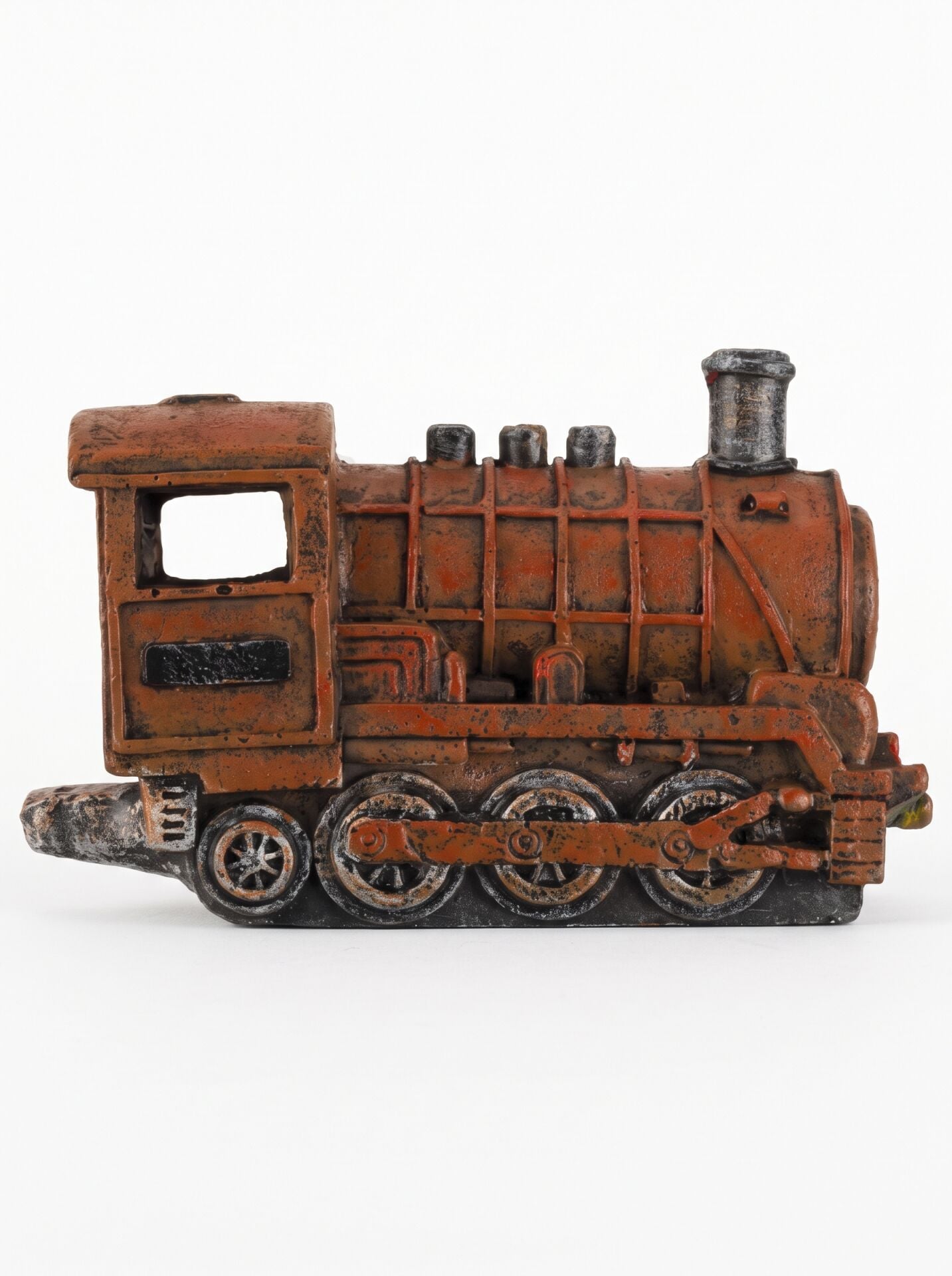 Eskitme Tren Lokomotif Akvaryum Dekoru - 12.7 cm