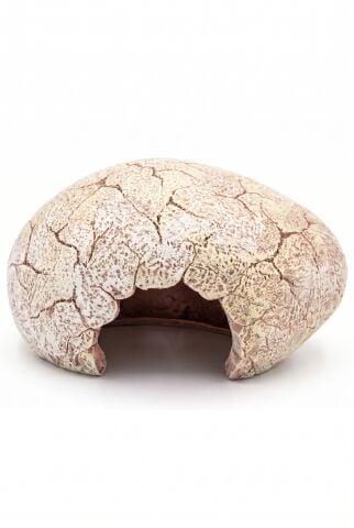 Dinozor Yumurtası Akvaryum ve Teraryum Saklanma Mağarası Süsü - 18.5 cm