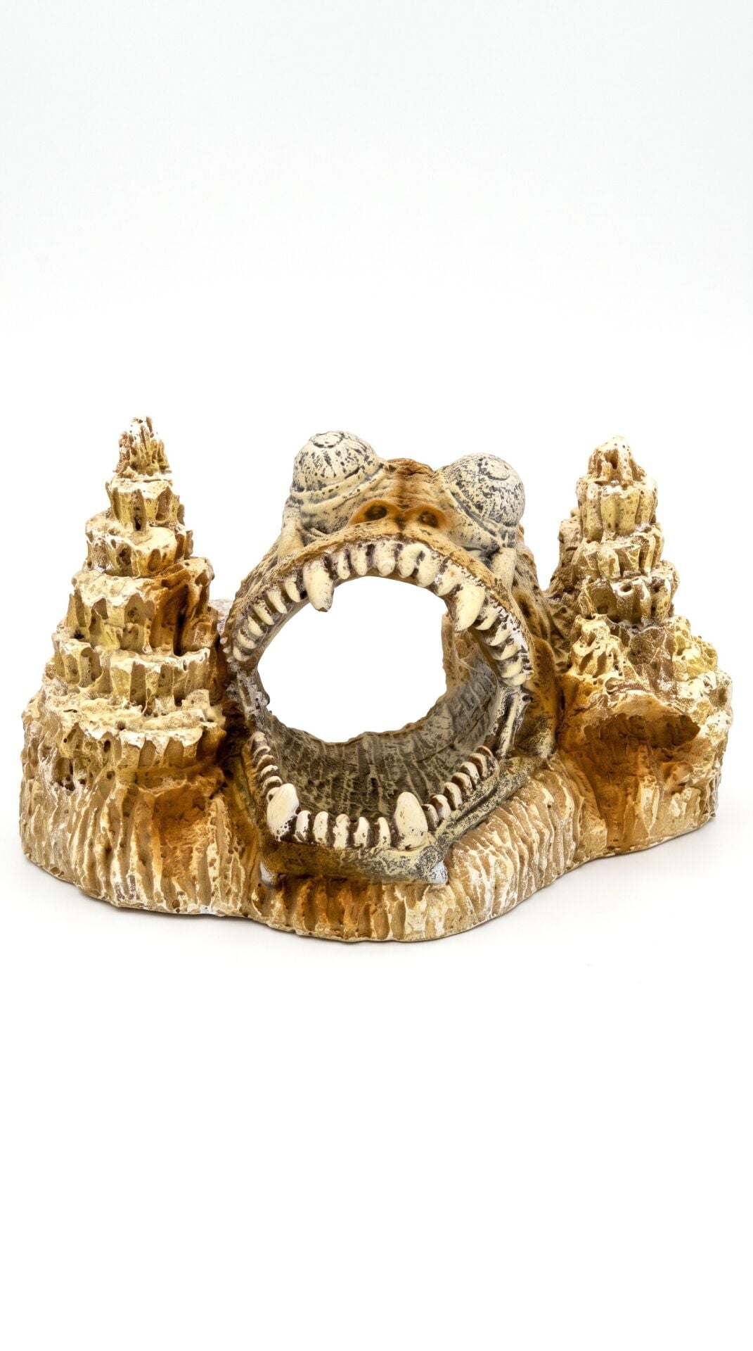 Canavar Balık Ağızlı Akvaryum Dekoru ve Süsü - 18 cm