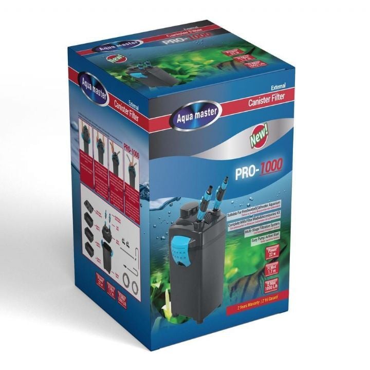 Aqua Master EXP-1000 Akvaryum Dış Filtre 3 Sepetli Dolu 1000 L/S