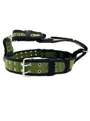 Haki American Bully Köpek Göğüs Tasması