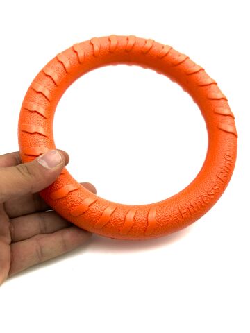 Suda Batmaz EVA Köpek Eğitim Halkası Oyuncağı - Fitness Ring (Turuncu) (20 cm)