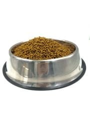 Büyük Boy Paslanmaz Çelik Kaydırmaz Tabanlı Köpek Mama ve Su Kabı 34CM