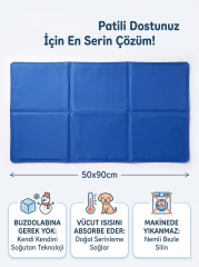 Soğutucu Kedi ve Köpek Yatağı Serinletici Mat - 50x90 cm