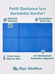 Soğutucu Kedi ve Köpek Yatağı Serinletici Mat - 50x90 cm