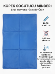 Soğutucu Kedi ve Köpek Yatağı Serinletici Mat - 50x90 cm