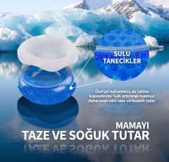 Kedi ve Köpek Soğutucu Mama ve Su Kabı - 350 ml (16 cm)