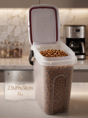 7L Hava Geçirmez Contalı Kedi Köpek Mama Saklama Kabı (2.5 kg Kapasiteli)