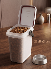 7L Hava Geçirmez Contalı Kedi Köpek Mama Saklama Kabı (2.5 kg Kapasiteli)