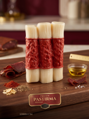 Pastırma Aromalı Dayanıklı Köpek Çiğneme Kemiği Oyuncağı (12x8x4 cm)