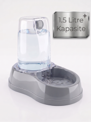 Hazneli Kedi ve Köpek Su Kabı (1.5 Litre)