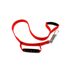 Kırmızı Yakın Kontrol Çift Kulplu Köpek Gezdirme Tasması