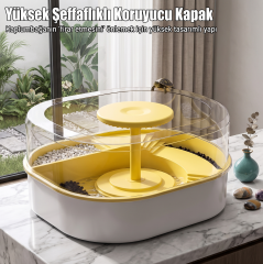 Kaplumbağa Akvaryumu Rampalı Kaplumbağa Bahçesi - 38,5x23,5x18cm