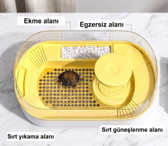 Büyük Boy Rampalı Kaplumbağa Bahçesi Akvaryumu - 52x32x19.5 cm