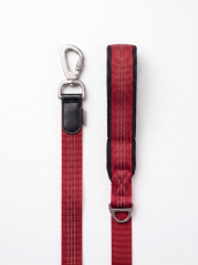 Büyük Irk Reflektörlü Köpek Gezdirme Tasması 120 cm - 2.5 cm (Kırmızı)