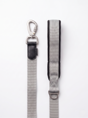 Reflektörlü Büyük Irk Köpek Gezdirme Tasması 120x2.5cm (Gri)