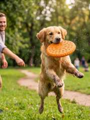 Köpek Frizbisi Oyuncağı 23 cm | At-Getir Oyuncağı (Turuncu)