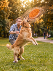Köpek Frizbisi Oyuncağı 23 cm | At-Getir Oyuncağı (Turuncu)