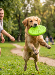 Köpek Frizbi Oyuncağı 23 cm | Diş Dostu Eğitim & Eğlence (Yeşil)