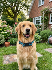 Ayarlanabilir Klipsli Reflektörlü Köpek Tasması S-L (Siyah-Mavi)