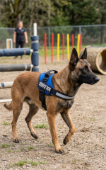 K9 Köpek Göğüs Tasması Reflektörlü Ayarlanabilir Profesyonel Eğitim Yeleği (Lacivert)