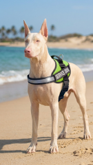 Ayarlanabilir Reflektörlü K9 Köpek Göğüs Tasması (Yeşil)
