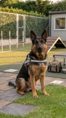 Reflektörlü Klipsli Taktik K9 Köpek Göğüs Tasması (Askeri Kamuflaj)