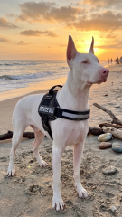 Taktik K9 Köpek Göğüs Tasması Reflektörlü Ayarlanabilir (Siyah)