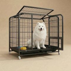 Tekerlekli Metal Köpek Kulübesi ve Taşıma Kafesi 110x72x94 cm (XL)