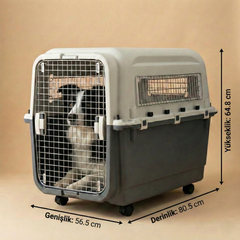 IATA Tekerlekli Kedi ve Köpek Taşıma Çantası – 80.5x56.5x64.8 cm