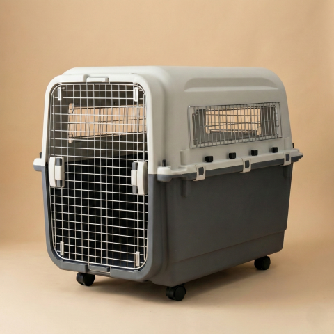 IATA Tekerlekli Kedi ve Köpek Taşıma Kafesi 89.2x60.5x73.8 cm