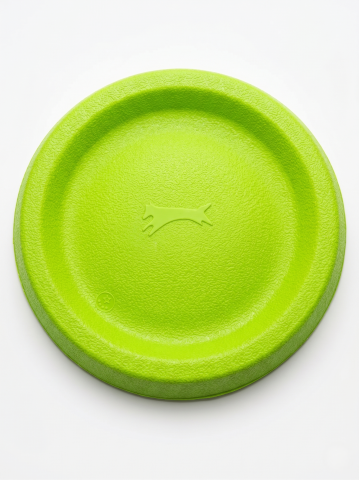 Frizbi Köpek Oyuncağı - Dayanıklı Kauçuk Uçan Disk 21 cm (Yeşil)