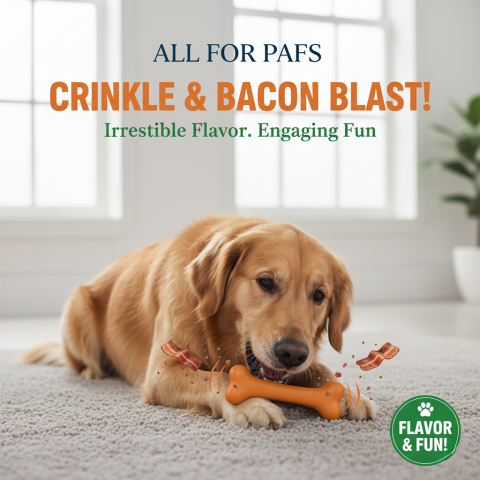 Pastırma Aromalı Kemik Şekilli Köpek Oyuncağı – 15 cm (Turuncu) (M)