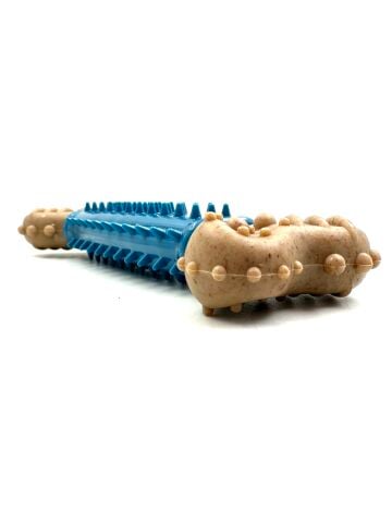 Sağlam Diş Kaşıyıcı Kemik Köpek Oyuncağı – 16.8 cm (Mavi) (XL)