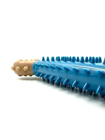 Sağlam Diş Kaşıyıcı Kemik Köpek Oyuncağı – 16.8 cm (Mavi) (XL)