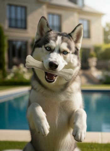 Köpek Kemiği - Doğal Sığır Derisi Çiğneme Kemiği 20 cm
