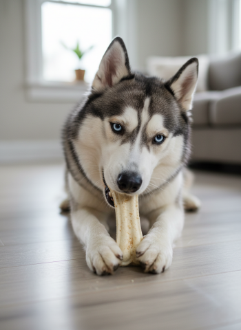 Köpek Kemiği - Doğal Sığır Derisi Çiğneme Kemiği 15cm