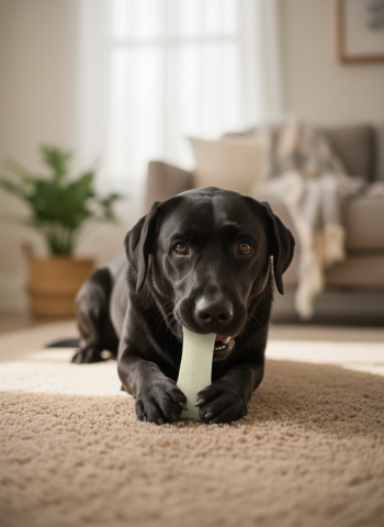 Köpek Kemiği - Doğal Sığır Derisi Çiğneme Kemiği 15cm