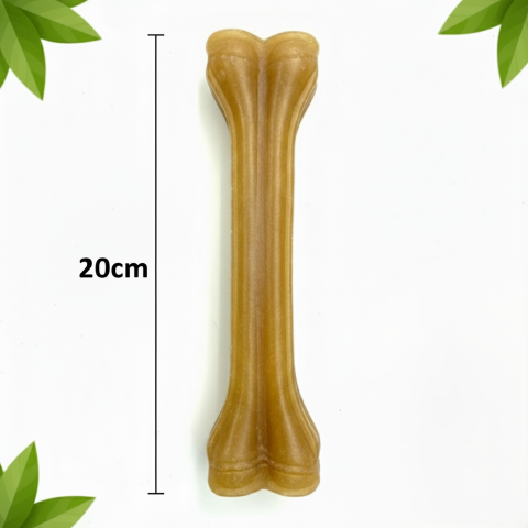 Köpek Kemiği - Pres Sığır Derisi Çiğneme Ödülü (Kahverengi) 20 cm