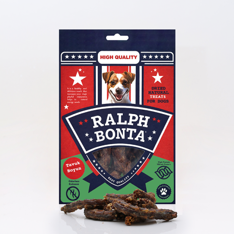 Doğal Kurutulmuş Tavuk Boyun Köpek Ödül Maması 100 gr