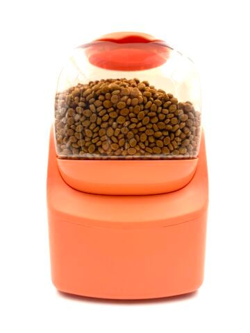 Depolu Otomatik Kedi ve Köpek Mama Kabı - Yerçekimli Akıllı Damacana (Turuncu) (3800ml)
