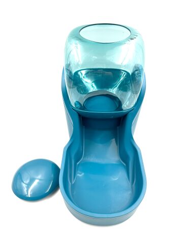 Hazneli Kedi Köpek Mama Kabı - Otomatik Akıllı Damacana (Mavi) (3800ml)