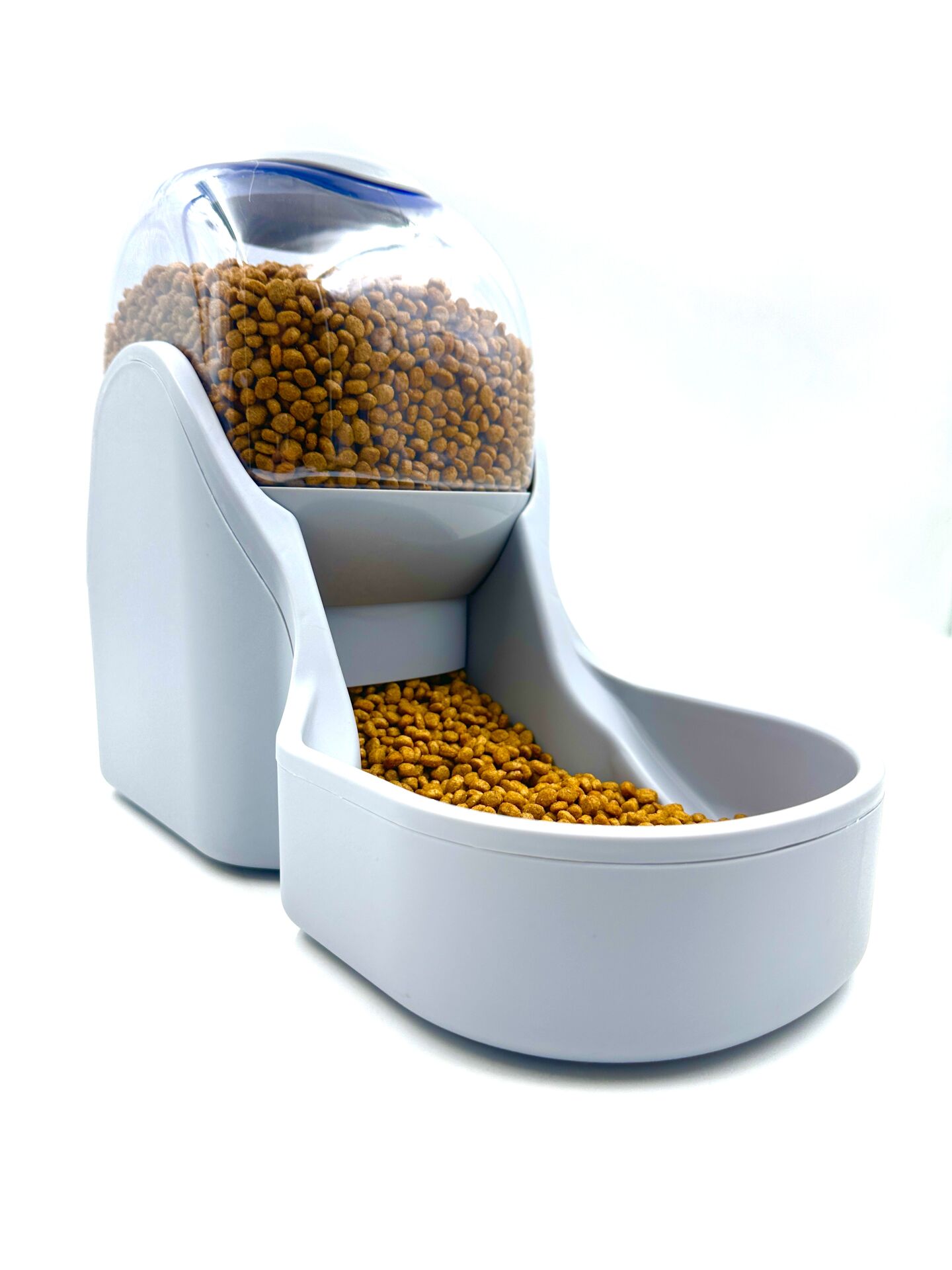 Hazneli Kedi Köpek Mama Kabı - Otomatik Akıllı Damacana (Gri) (3800ml)